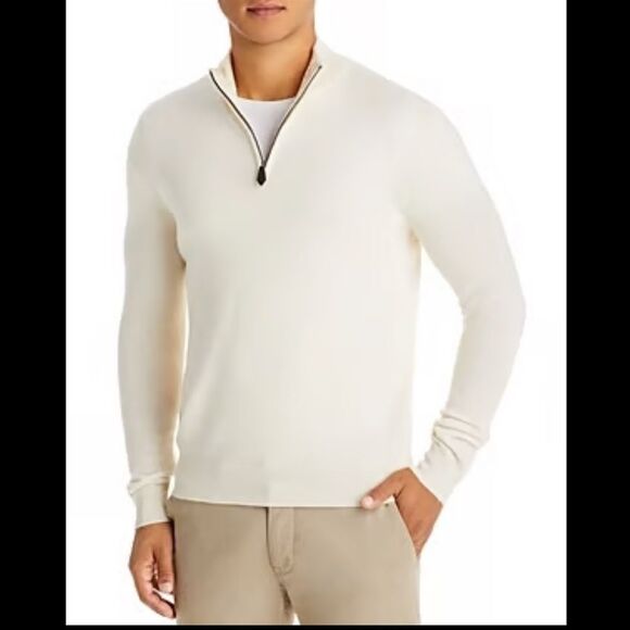 NWTs Bloomingdale’s Cashmere Half Zip Sweater Men’s Size XXL - Picture 1 of 4